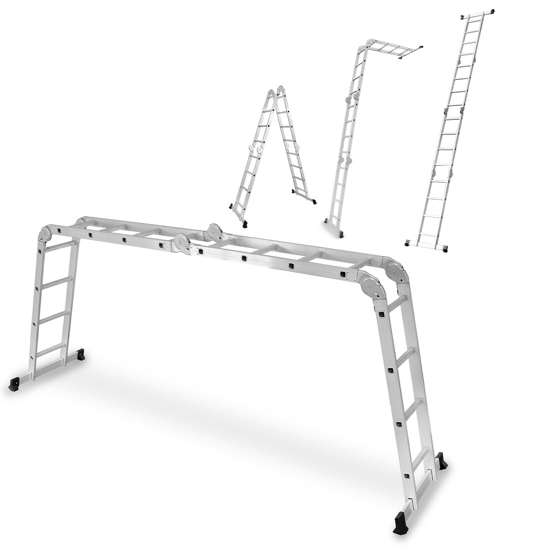 Drabina uniwersalna przegubowa składana 4x4 stopnie aluminium